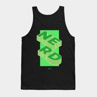 Nerd - Abstract style in green Tank Top